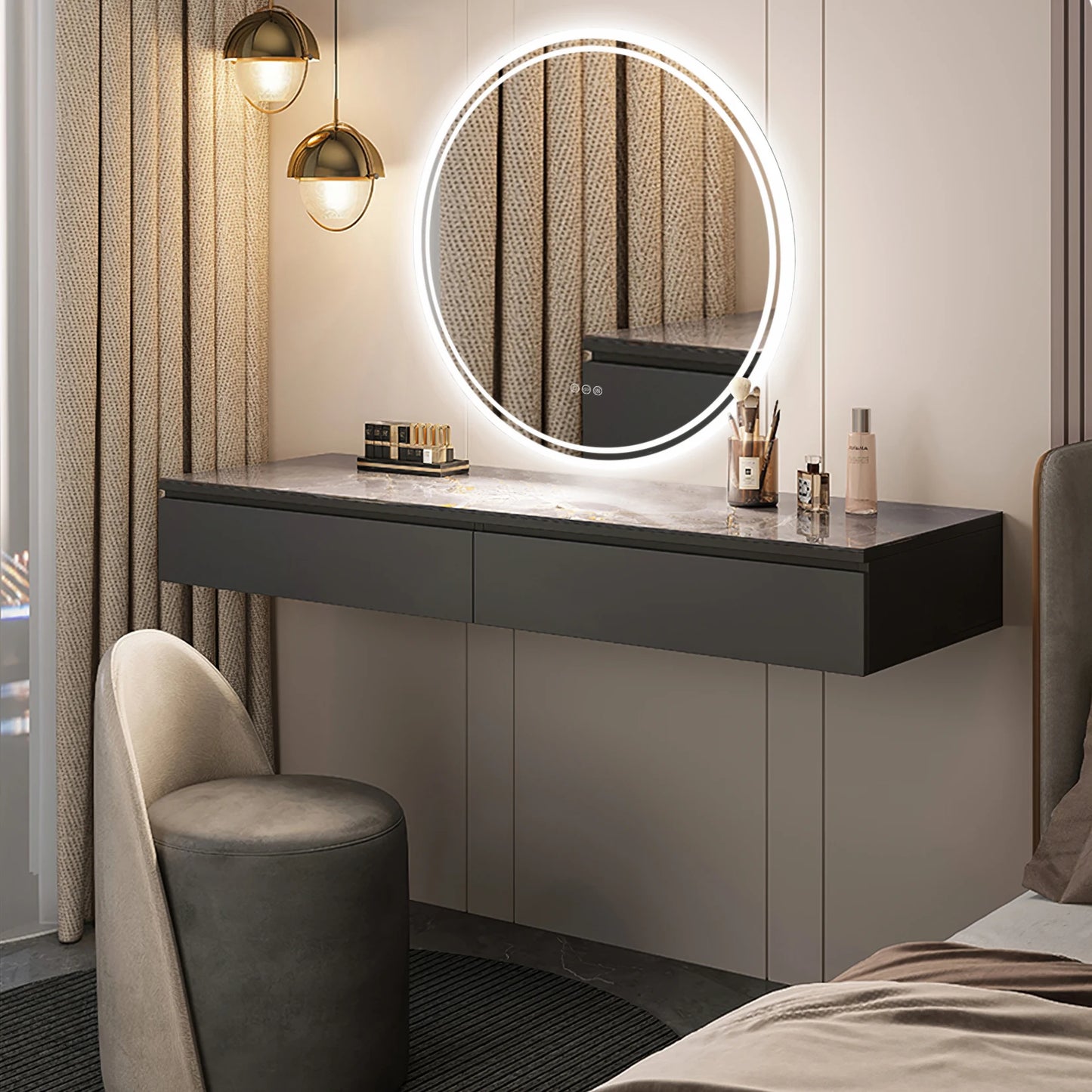 Halo Round LED Bathroom Mirror