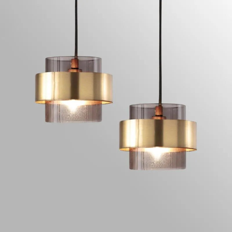 Nordic Smoked Glass Pendant Light