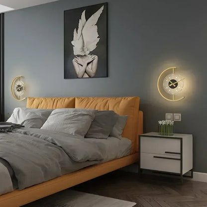 Lunaris Wall Lamp Clock