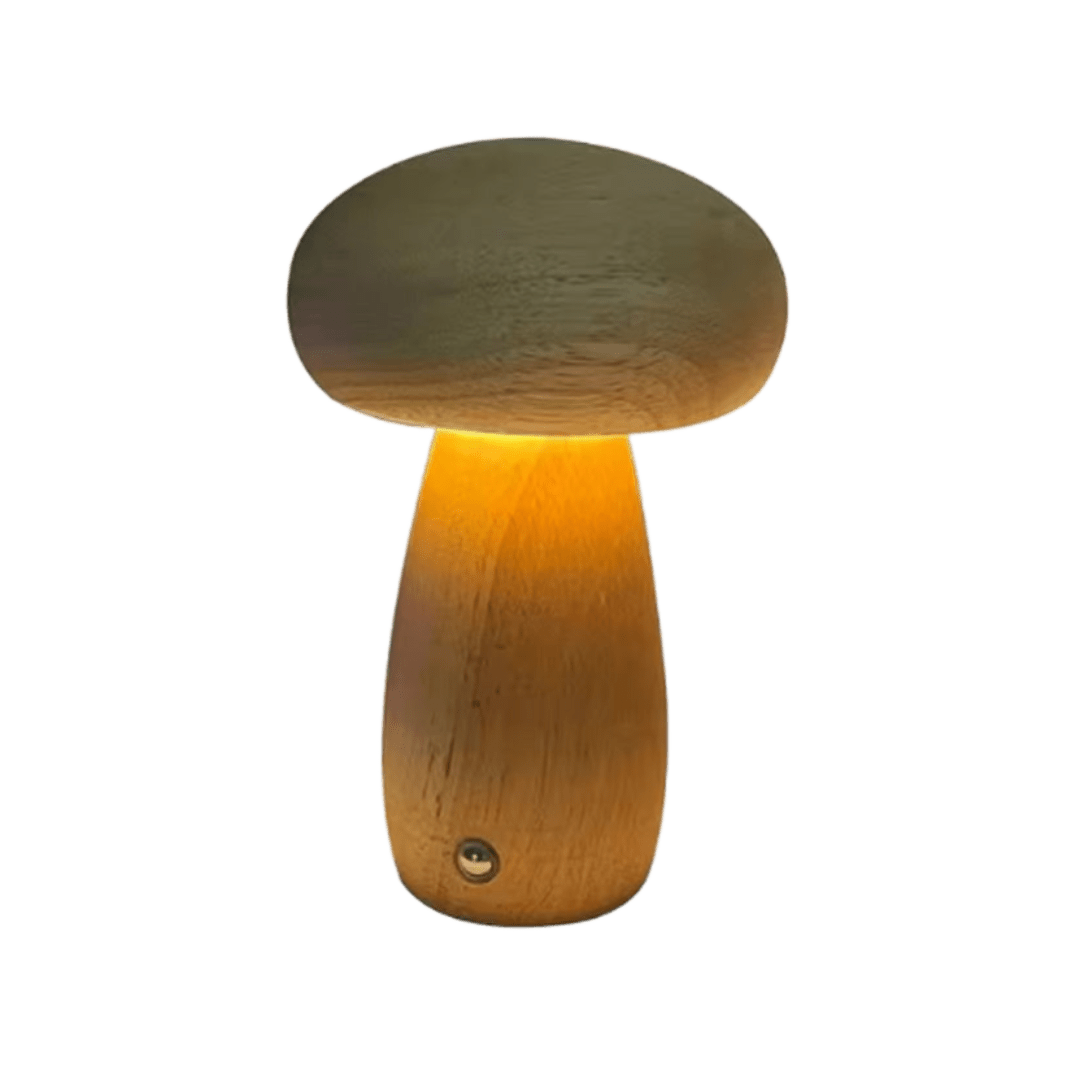 Portobello Mushroom Wood Night Light