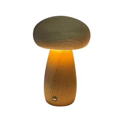 Portobello Mushroom Wood Night Light