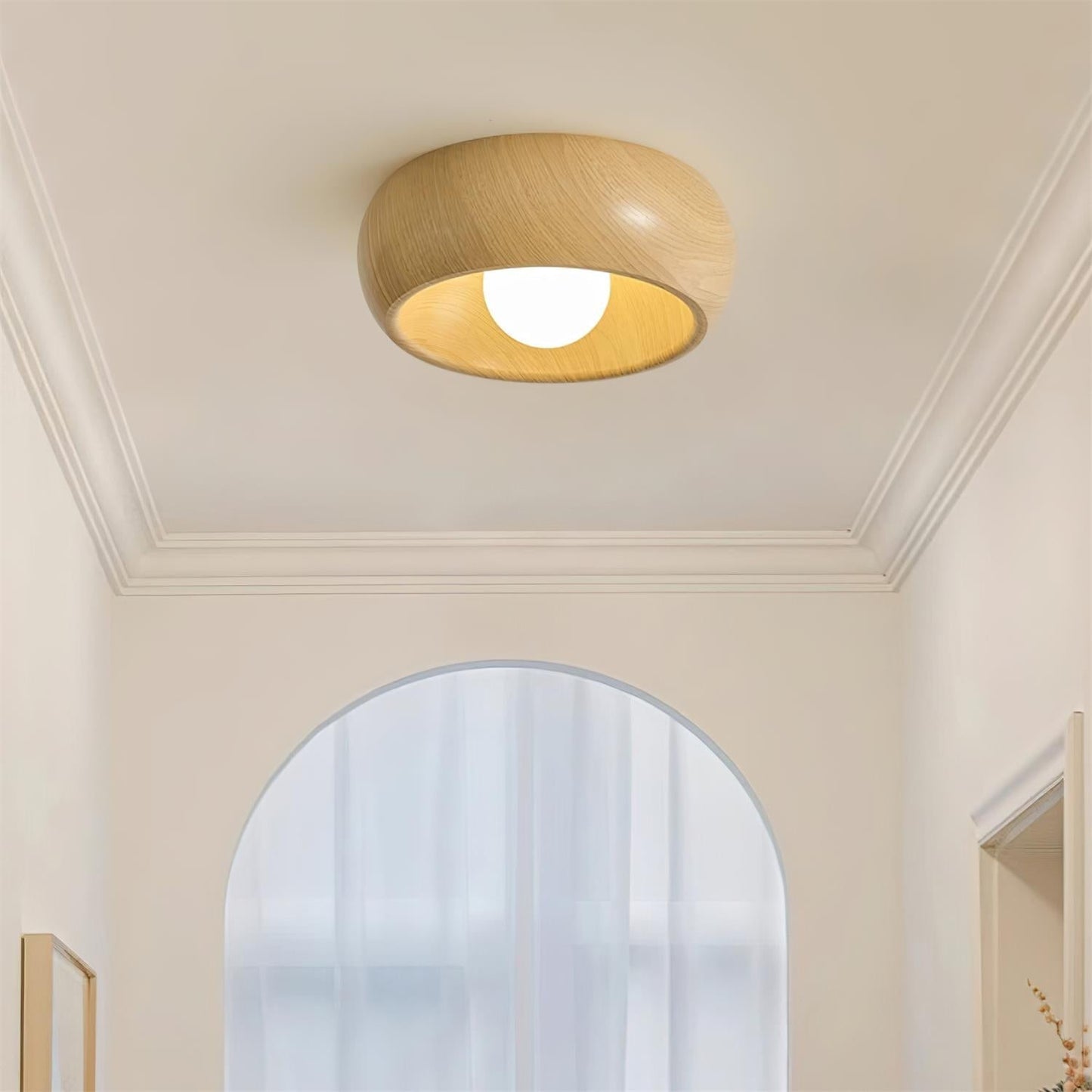 Albanora Wooden LED Ceiling Lamp