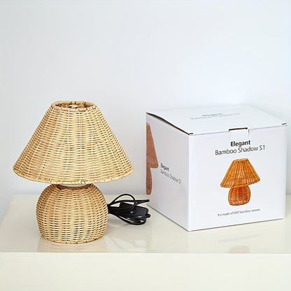 Bamboo Woven Desk Lamp
