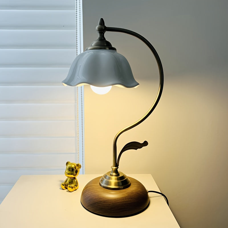 Vintage Goose Neck Table Lamp