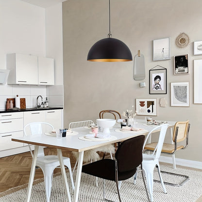 Vintage Industrial Dome Pendant Light