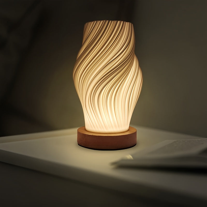Swirl Sculptural LED Table Lamp