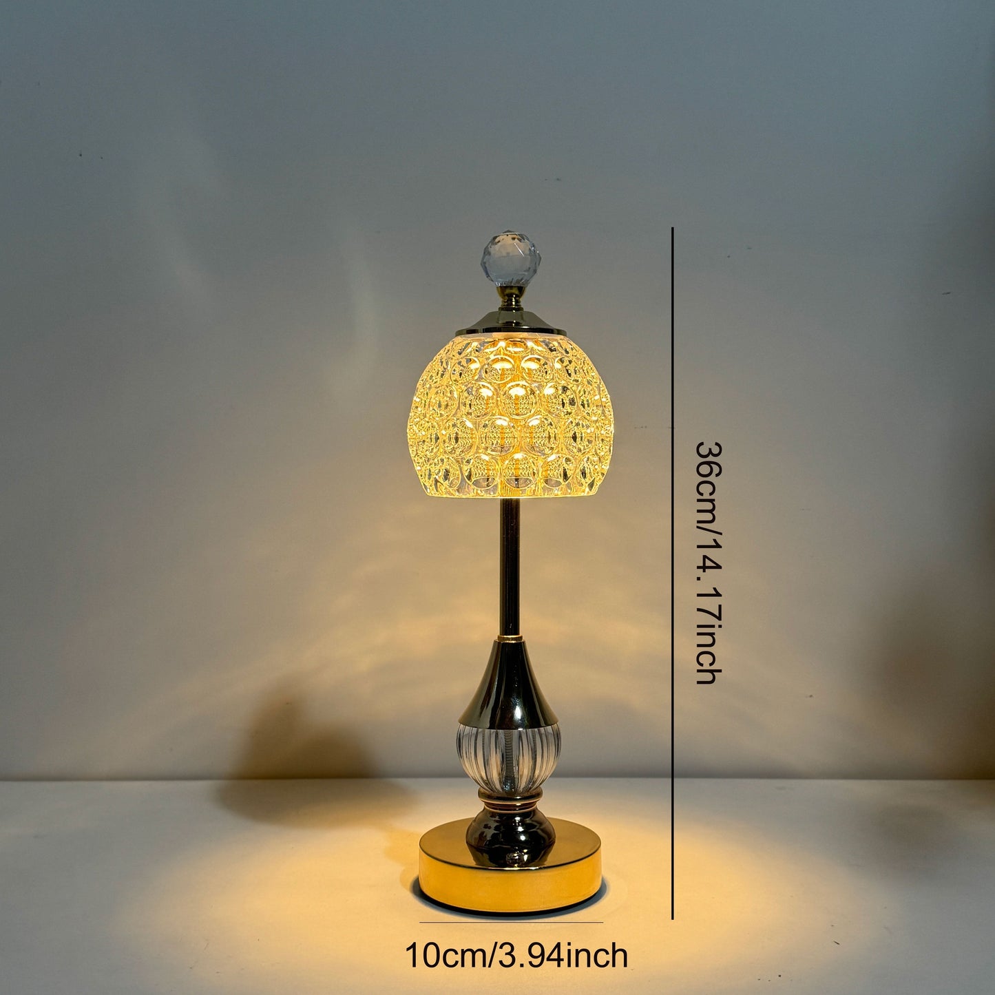 Crystal Touch Rechargeable Table Lamp