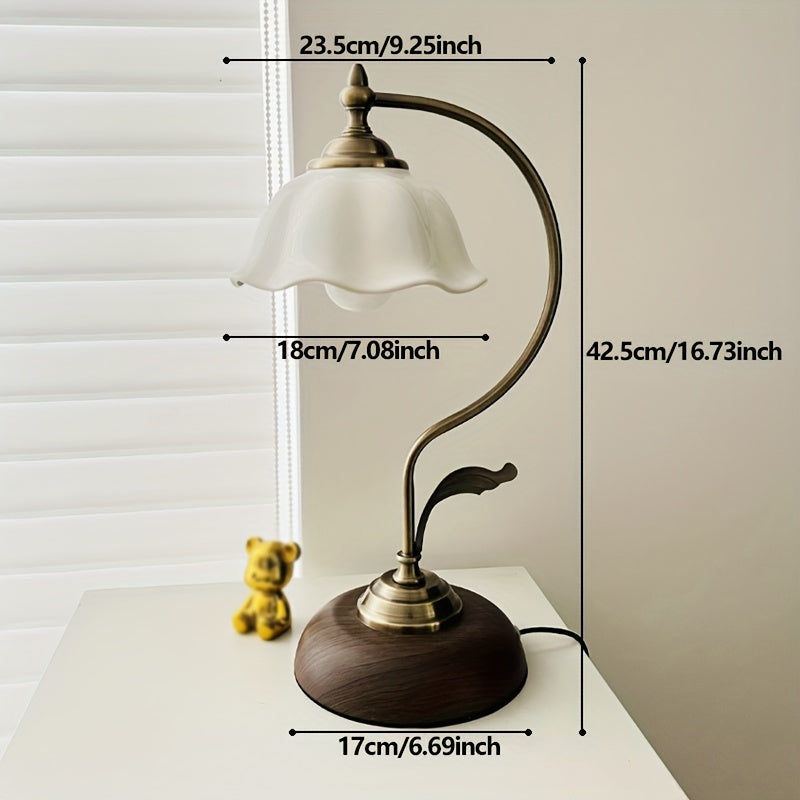 Vintage Goose Neck Table Lamp