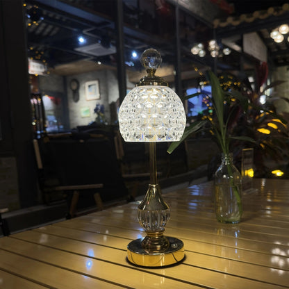 Crystal Touch Rechargeable Table Lamp