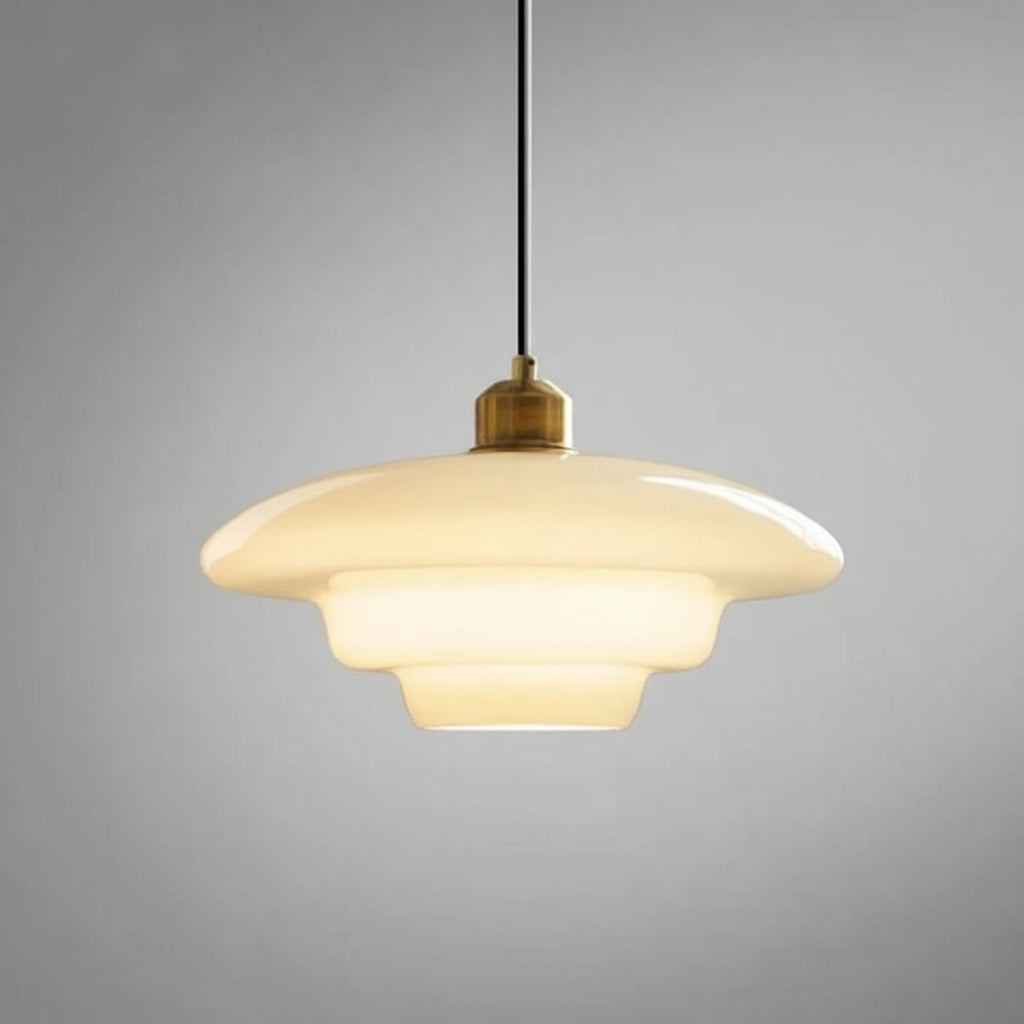 White Glass Pendant Light