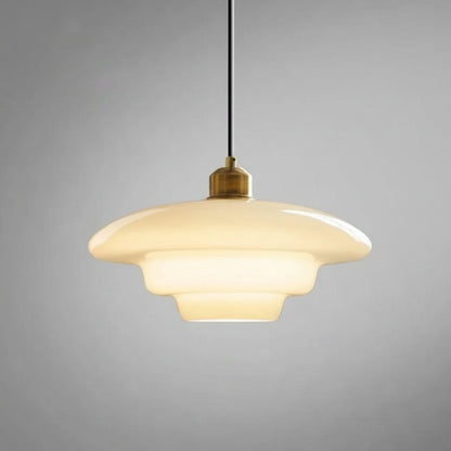 White Glass Pendant Light