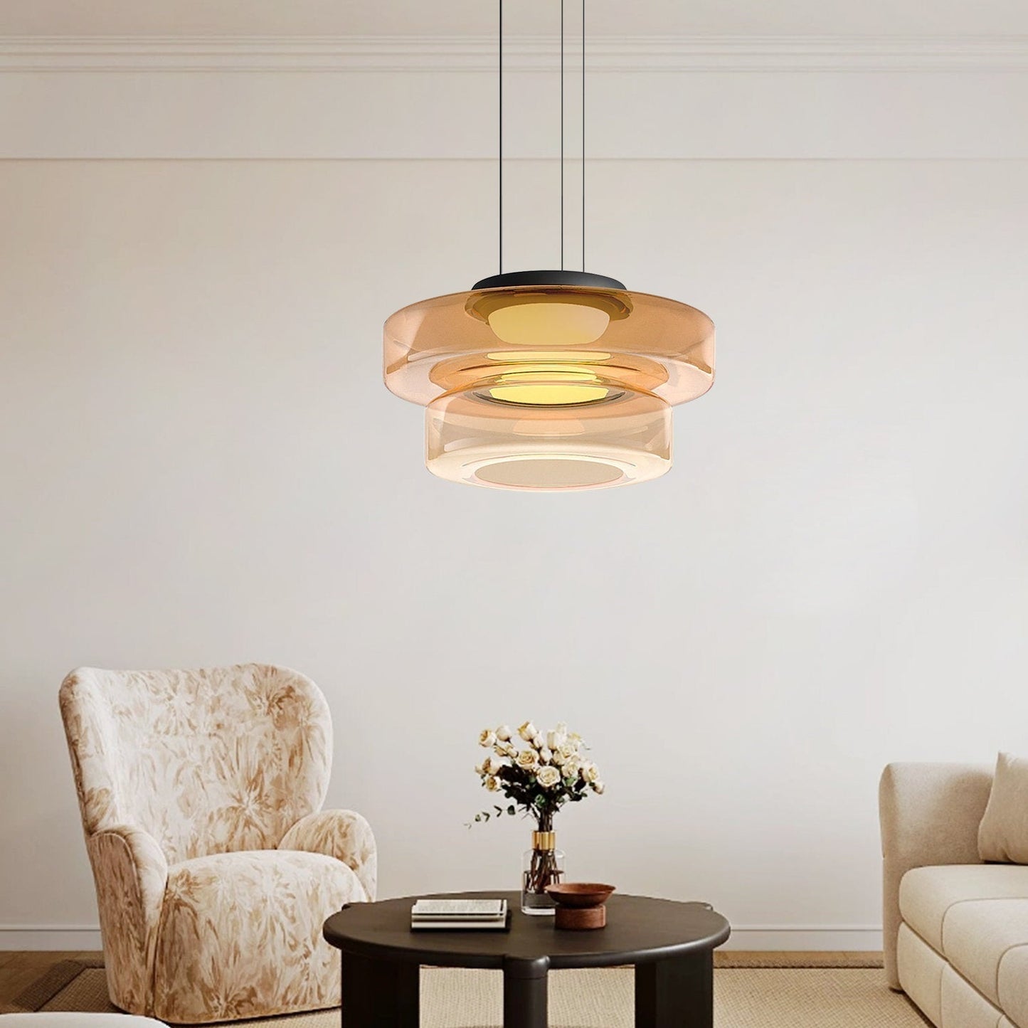 Bauhaus Layered Glass Pendant Lamp