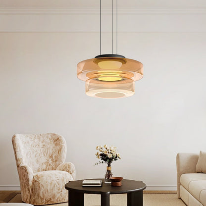 Bauhaus Layered Glass Pendant Lamp