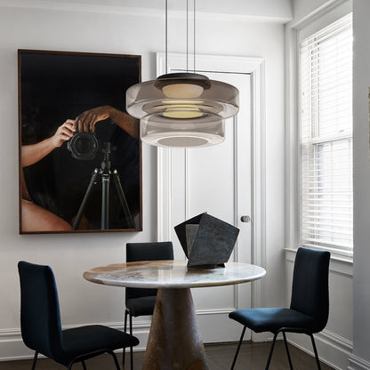 Bauhaus Layered Glass Pendant Lamp