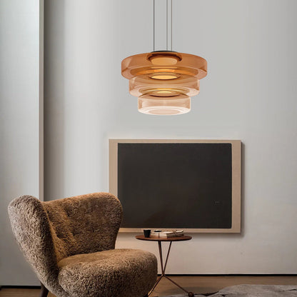 Bauhaus Layered Glass Pendant Lamp