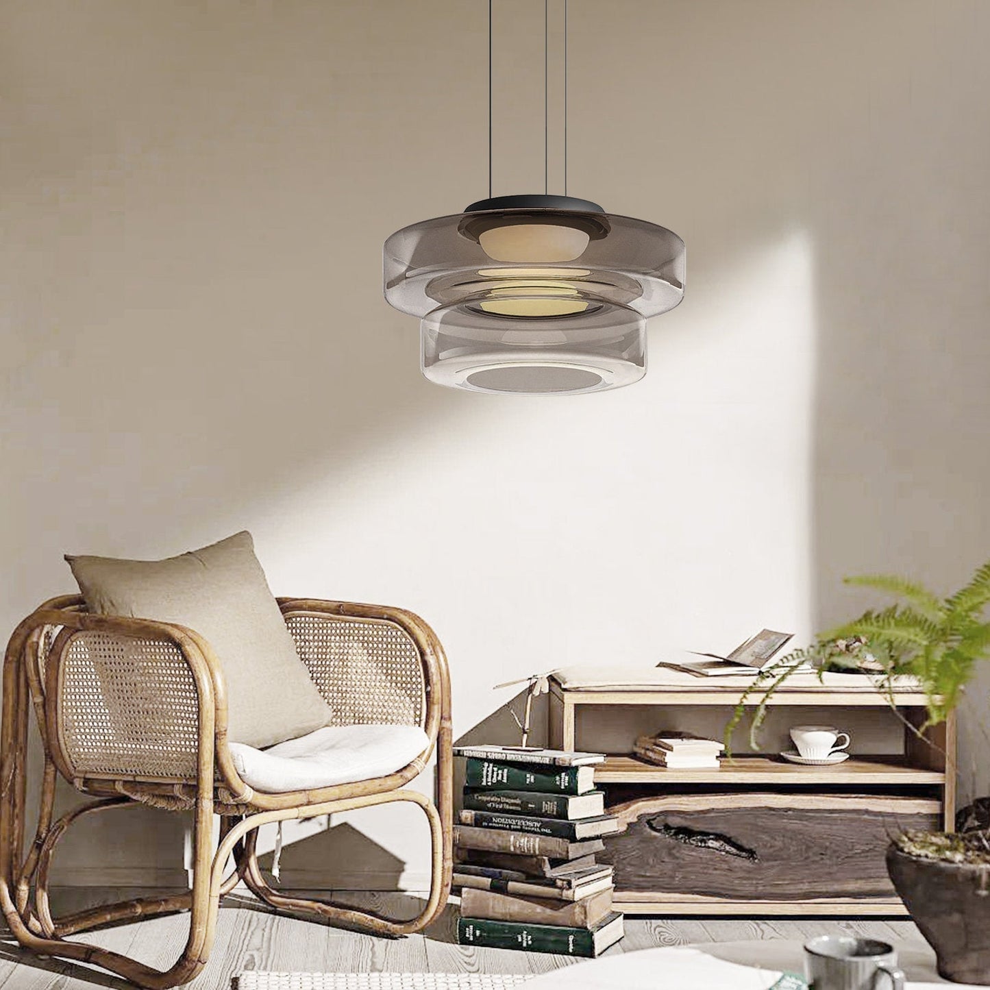 Bauhaus Layered Glass Pendant Lamp