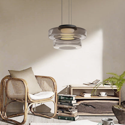 Bauhaus Layered Glass Pendant Lamp