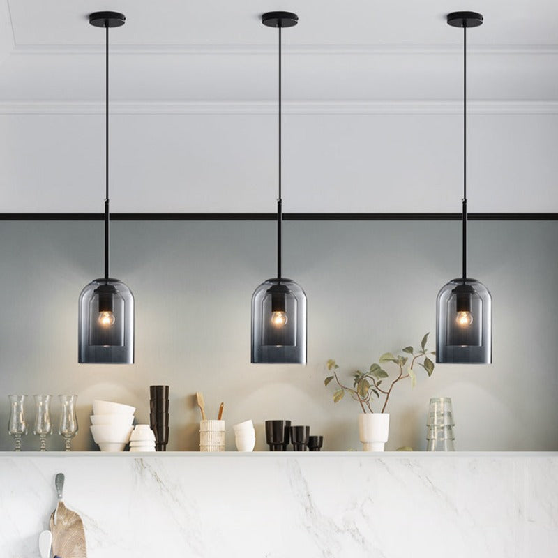 Coloured Glass Pendant Light