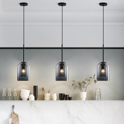 Coloured Glass Pendant Light