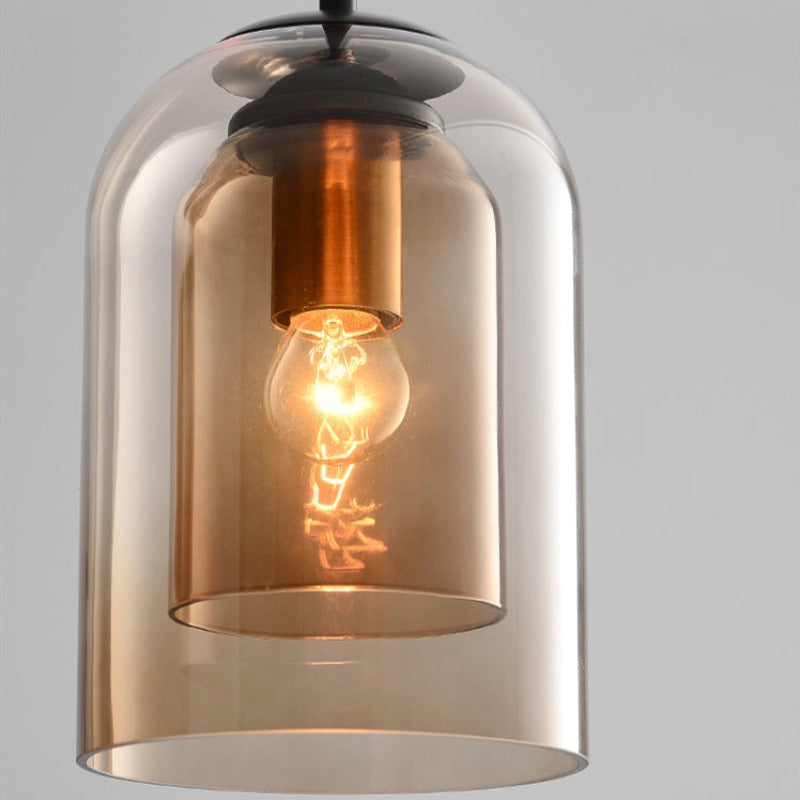 Coloured Glass Pendant Light