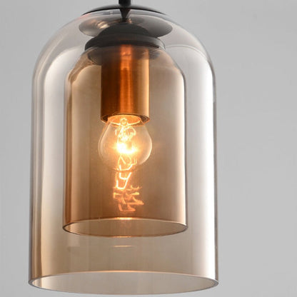 Coloured Glass Pendant Light