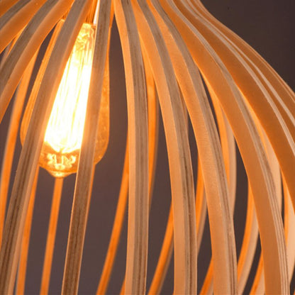 Handcrafted Wooden Pendant Light