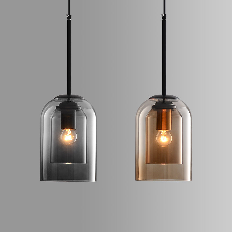 Coloured Glass Pendant Light