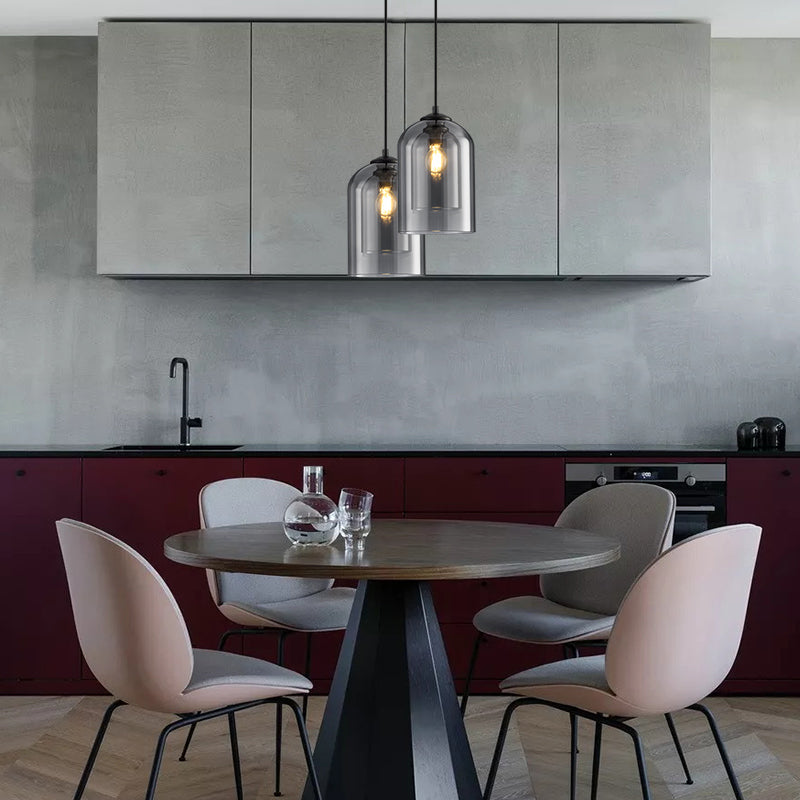 Coloured Glass Pendant Light
