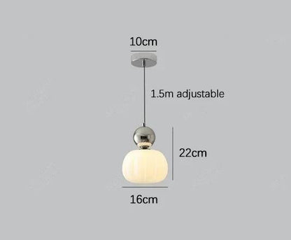 Nordic Pumpkin Glass Pendant Light