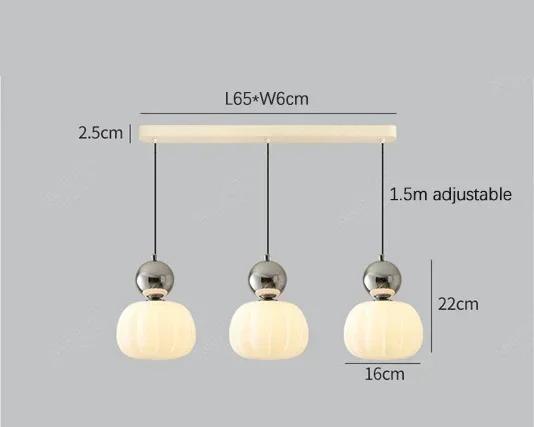 Nordic Pumpkin Glass Pendant Light