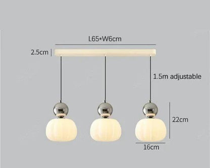 Nordic Pumpkin Glass Pendant Light